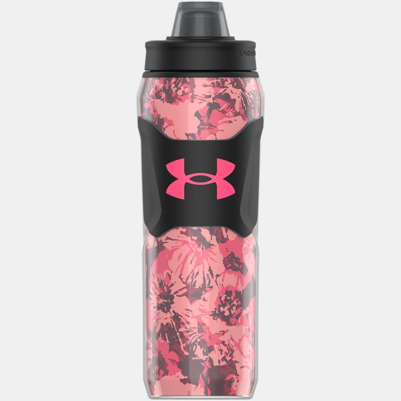 Under Armour  Playmaker Squeeze Insulated 28 oz. Water Bottle Posh Pink / Black / Black
